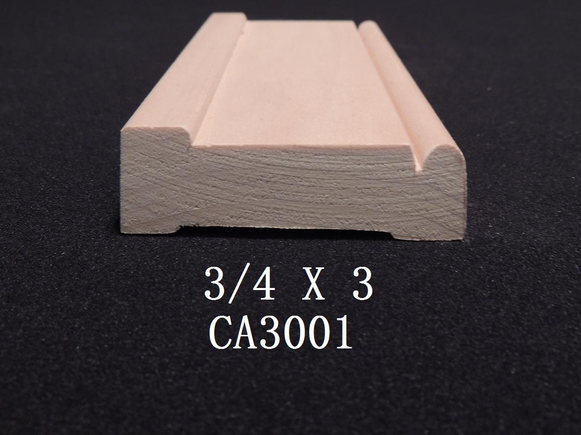 CA3001 — 3/4 X 3 wood casing profile