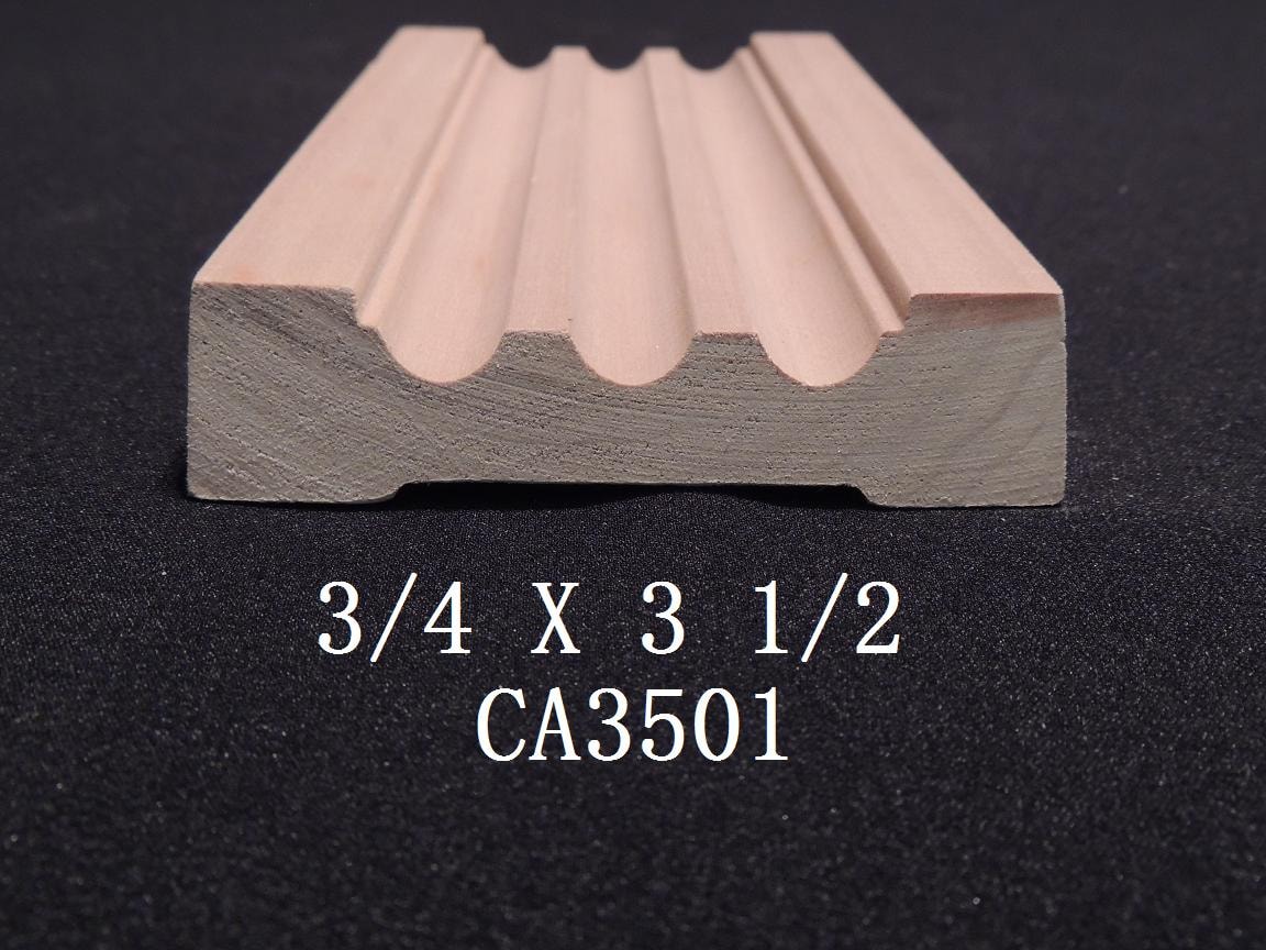 CA3501 — 3/4 X 3 1/2 wood casing profile