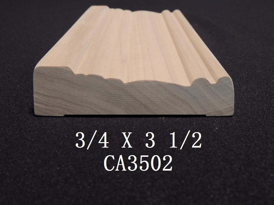 CA3502 — 3/4 X 3 1/2 wood casing profile
