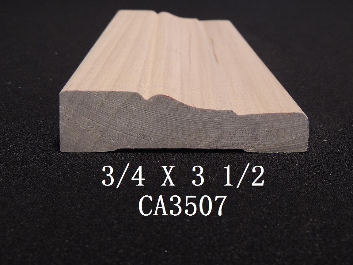 CA3507 — 3/4 X 3 1/2 wood casing profile