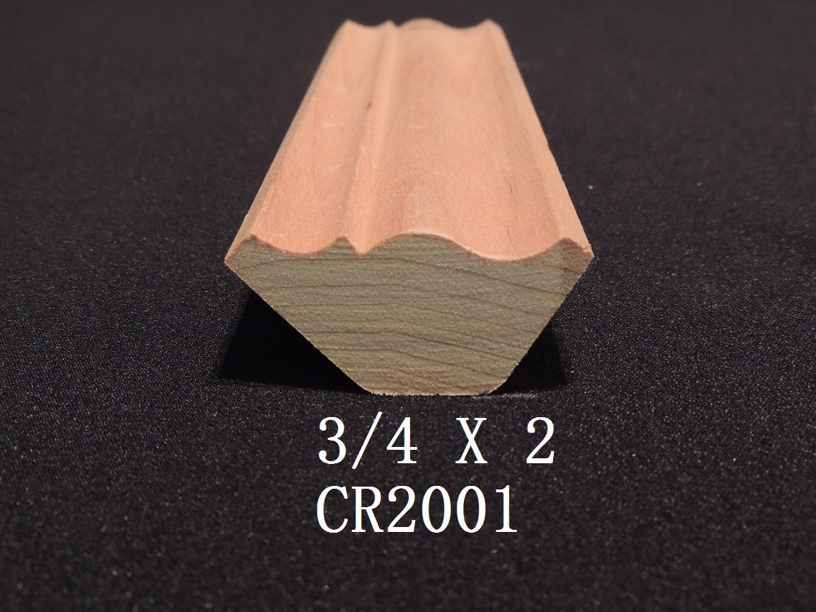 Crown moulding profile CR2001 — 3/4 x 2