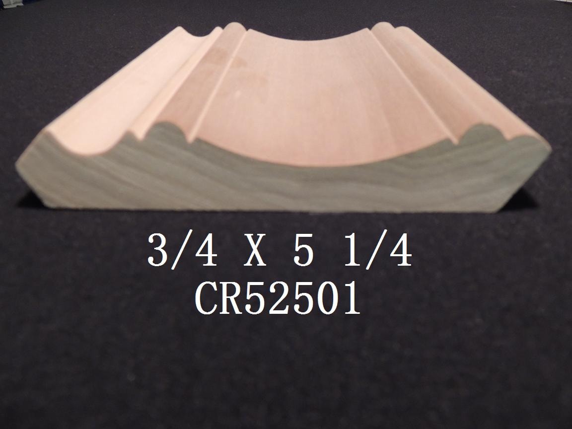 Crown moulding profile CR52501 — 3/4 x 5 1/4